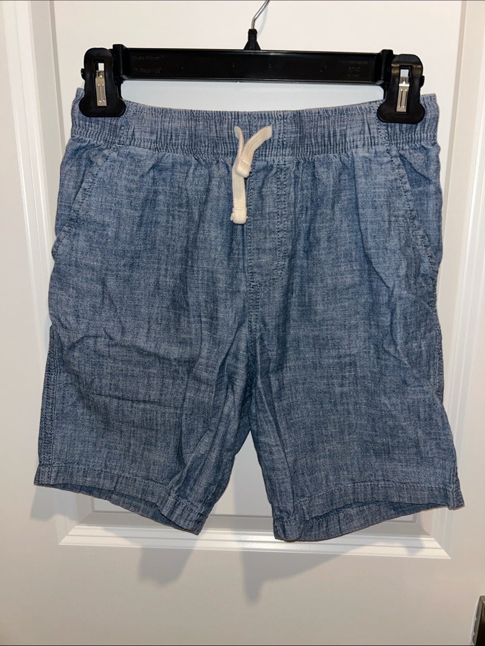 wonder nation Light Blue Pull‑Tie Chambray Shorts